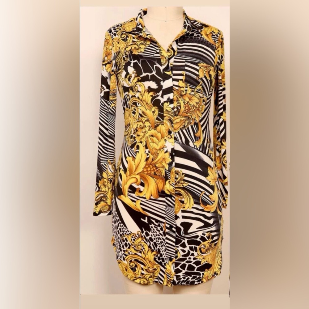 Ethel x Carrie Long Sleeve Shirt Dress (NWT)